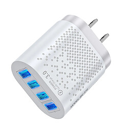 Fast Charge 4 USB Port Hub Chargeur Mural Adaptateur Secteur Prise Américaine Cube Blanc pas cher