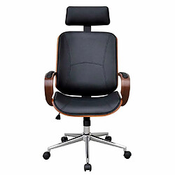 Maison Chic Chaise Gaming | Chaise de bureau Ergonomique Fauteuil avec appuie-tête Bois cintré Similicuir -GKD62822