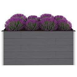 vidaXL Lit surélevé de jardin Gris 200x100x91 cm WPC