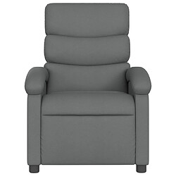 Acheter Maison Chic Fauteuil de massage inclinable,Fauteuil luxe de relaxation Gris foncé Tissu -MN63530