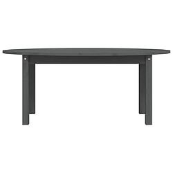 ComfortXL Table Basse Gris 110x55x45 Cm Bois Massif De Pin pas cher