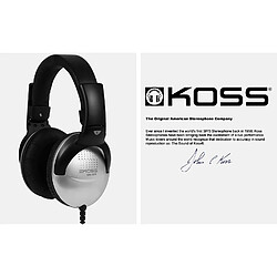 Avis Casque avec Fil, DJ Headphones Over Ear Fermé Professionnel, Jack 3.5 mm, , Noir/Argent, KOSS, UR29