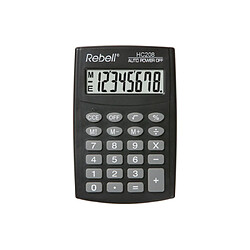 Rebelle Rebell Calculatrice de poche HC 208, noir ()