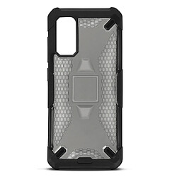 Avizar Coque Samsung S20 Antichoc Silicone Nid d'abeille Renforcé Noir Translucide