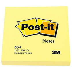 Notes Adhésives Post-it CANARY YELLOW Jaune 36 Unités 7,6 x 7,6 cm (76 x 76 mm)