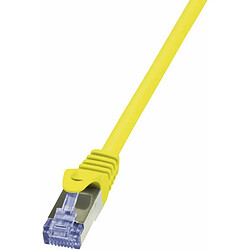 LogiLink PrimeLine Câble réseau Cat6A S/FTP AWG26 PIMF LSZH 1,50 m Jaune