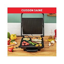 Grill panini multifonctions 2000w noir/inox - gc241d12 - TEFAL pas cher