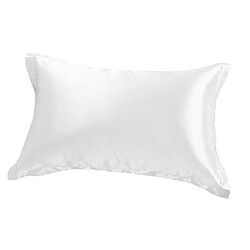 Acheter Taie D'oreiller En Soie Mulberrry 2pc King - Taille 19x29inch - Taie D'oreiller Blanc