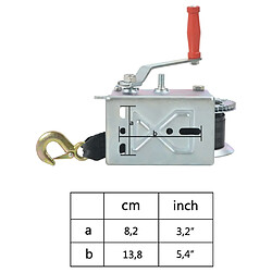 vidaXL Treuil manuel avec sangle 1130 kg pas cher