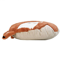 Acheter Douceur D'Interieur Coussin enfant en forme de renard - Diam. 40 cm - Marron