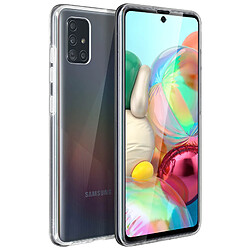 Avizar Coque Samsung Galaxy A71 Arrière Rigide Intégrale Avant Souple Transparent