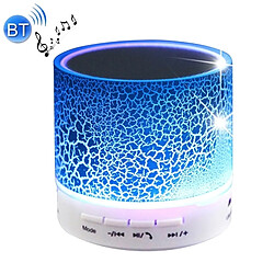 Wewoo Enceinte Bluetooth d'intérieur bleu Mini haut-parleur stéréo portable, avec microphone intégré et ampli LED, Appels Mains-libres de ampère Carte TF & AUX IN, Distance Bluetooth: 10m