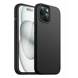 Htdmobiles Coque pour Apple iPhone 15 - housse etui silicone gel fine + film ecran - NOIR