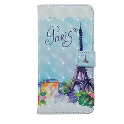 Wewoo Housse Coque Étui en cuir à rabat horizontal 3D avec motif Tour pour Galaxy A70avec porte-cartes et fentes cartescadre photo et portefeuille