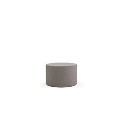 Inside 75 INNOVATION LIVING Pouf design PAUKE POUF Ø62 tissu 533 bouclé gris cendre