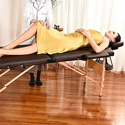 Acheter Table De Massage Pliante Avec Accessoires Et Housse Tdm102 Marron Yoghi