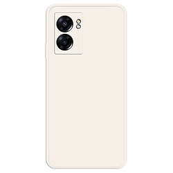 Coque en TPU antichocs, caoutchouté avec bord droit de la doublure pour votre Oppo A57 (2022) 5G/A77 5G - beige