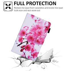 Etui en PU Impression de motifs avec support fleur de pêche pour votre Samsung Galaxy Tab A7 Lite 8.7 (2021) T220/T225