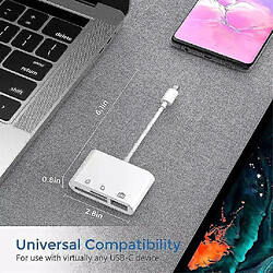 Avis Universal 3 IN1 TYPE C à USB 2.0 / SD / TF Lecteur de carte mémoire OTG Adaptateur OTG Hub Adaptateur pour MacBook-Pro