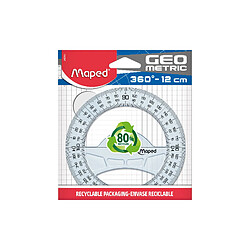 Maped Rapporteur Geometric 360 deg, 120 mm, en plastique ()