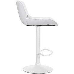 Avis Non Lot de 2 tabourets de bar Vonore simili cuir blanc