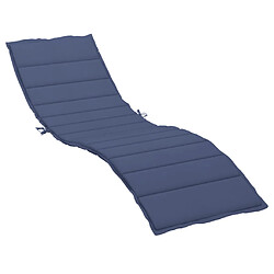 vidaXL Coussin de chaise longue bleu marine tissu oxford