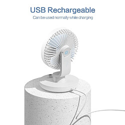 Universal Ventilateur USB rechargeable Ventilateur portable silencieux Ventilateur USB réglable pour camping Bureau Voyage Alimentation par batterie et USB | pas cher