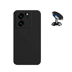 Kit SuppOrt Magnétique + Étui Silicone Liquide Phonecare pour Xiaomi 13T - Noir