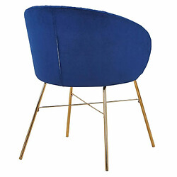 Acheter Paris Prix Chaise Design en Velours Kanye 80cm Bleu