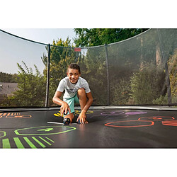 Trampoline imprimé Gris 430cm Favorit Levels + filet - BERG