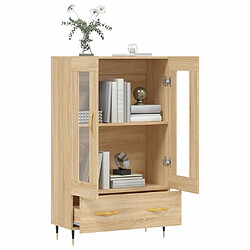 Avis vidaXL Buffet haut chêne sonoma 69,5x31x115 cm bois d'ingénierie