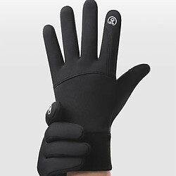 INF Gants d'hiver pour écran tactile, imperméables et coupe-vent Black L pas cher