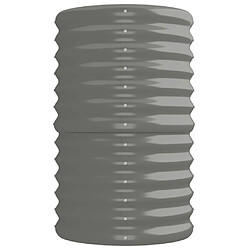 Avis vidaXL Lit surélevé de jardin Acier enduit de poudre 224x40x68 cm gris