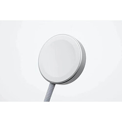 Chargeur magnétique Riff Type-C pour montres intelligentes séries Apple 1 - 8 / SE / Airpods Pro 2 avec câble design tissé 1 m Blanc pas cher