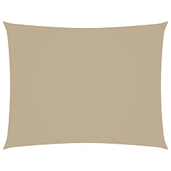 vidaXL Voile de parasol tissu oxford rectangulaire 4x5 m beige