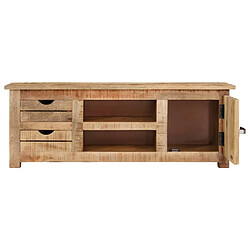 Acheter vidaXL Meuble TV 110x30x40 cm Bois de manguier brut