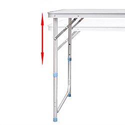 Acheter vidaXL Jeu de table pliable de camping et 6 tabourets 180x60 cm