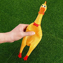 Jouet Healifty Poulet en caoutchouc criantJouet Poulet en caoutchouc jaune couinantNouvelle poule en caoutchouc durable pour animaux de compagnie ou enfants1pcs