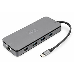 DIGITUS DA-70896 11 Port USB-C Dockingstation mit SSD GehÃ¤use