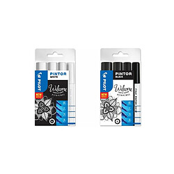 PILOT Marqueur à pigment PINTOR, medium, set de 4 'BLACK' ()