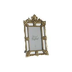 Cadre photo DKD Home Decor Champagne Résine Verre Miroir Shabby Chic 16 x 2 x 25 cm