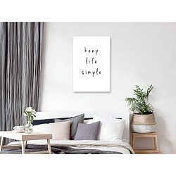 Artgeist Tableau - Keep Life Simple (1 Part) Vertical [60x90]