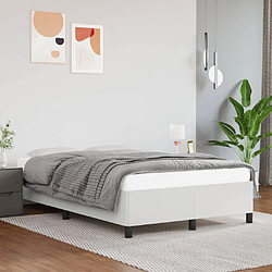 vidaXL Cadre de lit sans matelas blanc 120x200 cm similicuir 