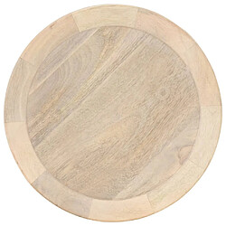 vidaXL Table d'appoint Ø40x45 cm Bois de manguier massif