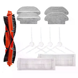 Ensemble d'accessoires de remplacement pour aspirateur robot Xiaomi Mijia,lot de filtre HEPA, de rouleau, de brosse d'essorage et de chiffons qui conviennent aux modèles LDS/STYJ02YM/ Conga 3490, Viomi V2 PRO,V3,