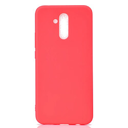 Wewoo Coque Souple Pour Huawei Mate 20 Lite TPU Candy Color Rouge