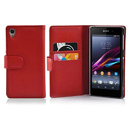 Cadorabo Coque Sony Xperia Z1 Etui en Rouge