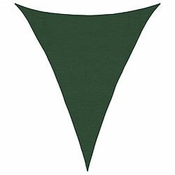 vidaXL Voile d'ombrage 160 g/m² Vert foncé 3x4x4 m PEHD