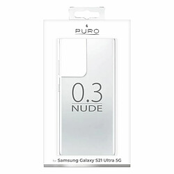 PURO 0.3 Nude - Coque pour Samsung Galaxy S21 Ultra (Transparente)