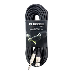 Câble XLR femelle 3b - Jack mâle stéréo 10m Easy Plugger